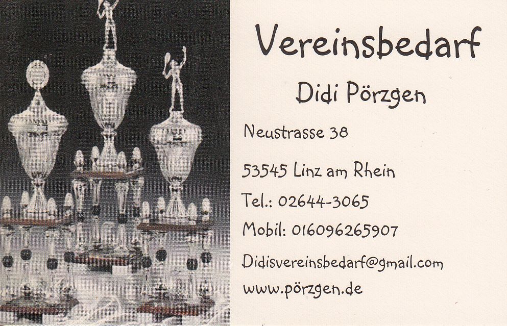Sponsor Vereinsbedarf Didi Pörzgen