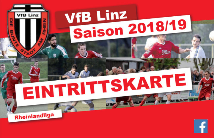 VfB Linz Eintrittskarte – Rheinlandliga Saison 2018/2019 VfB Linz Eintrittskarte Rheinlandliga Saison 2018/2019