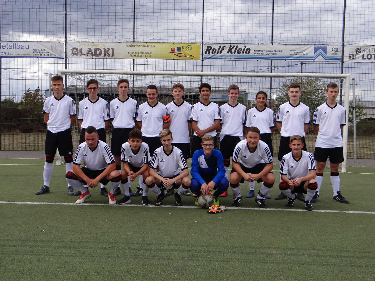 Mannschaftsfoto der B-Junioren der JSG Rheinbrohl/Linz/Erpel in der Saison 2018/2019