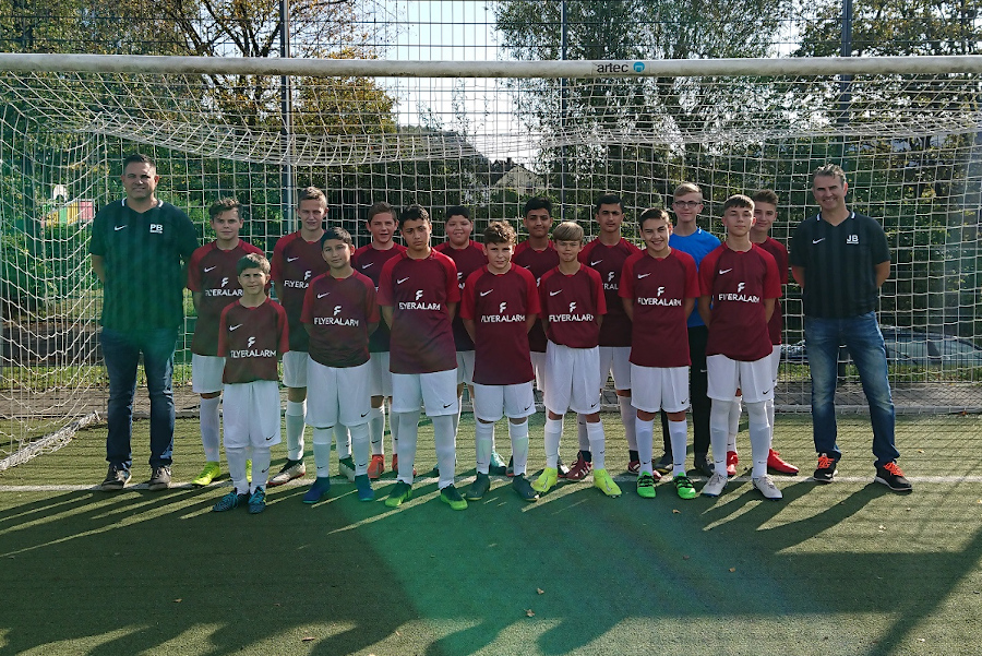 Mannschaftsfoto der JSG Linz C2-Junioren in der Saison 2019/2020