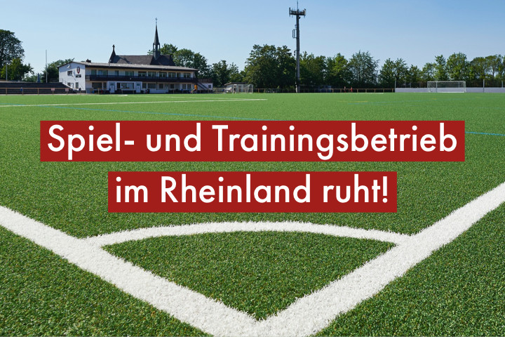 Der Spiel- und Trainingsbetrieb ruht bis auf Weiteres