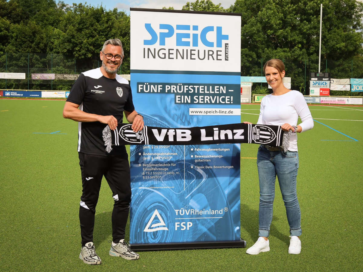 Mirko Schopp und Sara Bellinghausen (Geschäftsführerin Ingenieur Speich GmbH)
